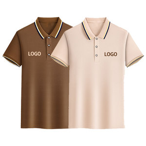 Men's Solid Color Short Sleeve Polo Shirt Cotton Oxford Fabric Button Front Casual Wear Embroidery Logo Front Regular Fit - Product Image 1