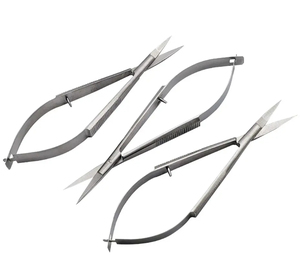Ciseaux à ressort professionnels de haute précision en acier inoxydable, lame pointue, lames courbées, coupe-ongles de précision, manucure - Product Image 6