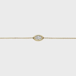 1 CT Marquise Lab Diamond 14K Gold Bezel <b>Set</b> Luxury Station Bracelet <b>Bangle</b> IGI Certified D GLEAM JEWELS DGJ-338 - Product Image 3