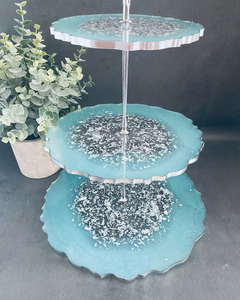 Soporte para Pasteles de Resina Ecológico de la Mejor Calidad, Seguro para Alimentos, con Diseño Artístico, para Exhibición de Postres en el Hogar y Uso Comercial - Product Image 3