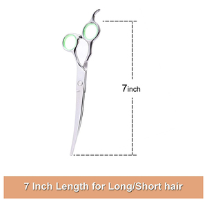 Tijeras de Peluquería Canina MARI INSTRUMENTS de 7 Pulgadas con Hojas Curvas Afiladas y Reposa Dedos, las Más Vendidas - Product Image 2
