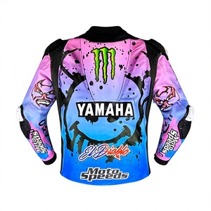 Fabio Quartararo MotoCP Ramaha <b>Racing</b> <b>Jacket</b>/Chaquetta Made To Measure Flexible Stretch Panels Comfort Fit Impact Protect - Product Image 2