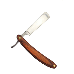 Navaja de barbero recta de acero inoxidable de la mejor calidad, soporte para cuchillas desechables, color personalizado, herramienta de afeitado OEM para salón de belleza para hombres - Product Image 1