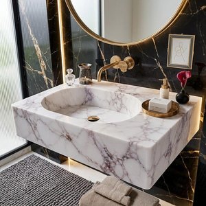 Lavabo de Resina de Alta Calidad con Acabado Pulido, Moderno, Resistente al Agua y Fácil de Limpiar - Product Image 2