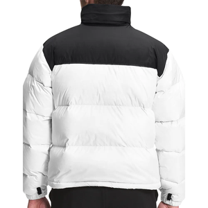 2026 Real North Custom Face Formal Puffer <b>Jacket</b> <b>Men</b> Stand Collar Hooded Canvas <b>Waterproof</b> Windproof Breathable Front - Product Image 2
