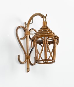 Hand woven rattan wall lamp shades rectangle <b>sconce</b> supplier price high quality <b>lighting</b> <b>sconces</b> - Product Image 3