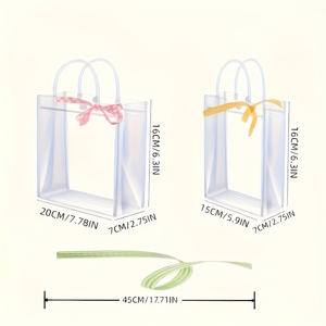 Bolsas de Regalo Reutilizables de PVC para Organización Navideña 60/30/15 para Bodas, Despedidas de Soltera, Navidad, Acción de Gracias, Año Nuevo y Graduaciones - Product Image 4