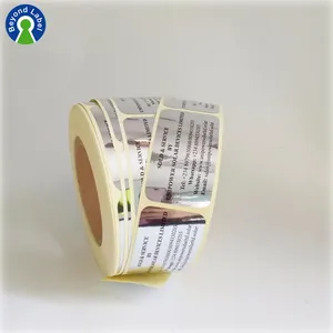 Rouleau d'autocollants personnalisés imperméables en feuille d'aluminium brillante, étiquettes autocollantes en aluminium avec impression estampée - Product Image 4