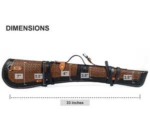 Hunting Leather Durable Equipment Shooting <b>gun</b> <b>case</b> cover Bag Carry Shooting Premium Quality Repellent Leather SHOOTING <b>CASE</b> - Product Image 4