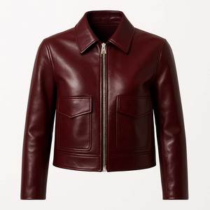 แจ็คเก็ตหนังผู้ชายดีไซน์ทันสมัยสั่งทำพิเศษ ผลิตในปากีสถาน แจ็คเก็ตหนังคุณภาพสูงสำหรับผู้ชายและนักขี่มอเตอร์ไซค์ แจ็คเก็ตฤดูหนาว - Product Image 6