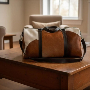 Proveedor mayorista de bolsas de viaje de cuero vacuno hechas a mano de primera calidad, proveedor de equipaje de viaje personalizado OEM para exportación, calidad premium - Product Image 1