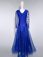 Robe de danse contemporaine et lyrique pour femmes adultes, idéale pour la scène et la performance, en polyester 100%, avec motifs par transfert thermique