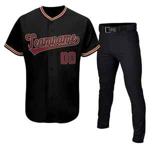 Uniformes de Béisbol y Sóftbol Sublimados, Personalizados con Nombre de Equipo, Color, Letras y Patrocinadores, Transpirables, que Absorben la Humedad, Venta al Por Mayor - Product Image 1