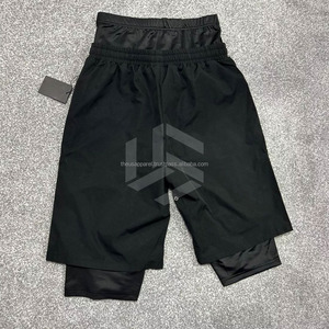 High Quality Printed Awrah Casual Sports Shorts Men Modest Activewear Quick Dry Oxford Fabric <b>Mid</b>-Knee Pants - Product Image 3