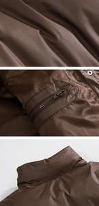 Chaqueta de Plumón Acolchada de Color Sólido Vintage con Logotipo Personalizado para Hombre, Abrigo Acolchado de Invierno, Chaquetas para Hombre - Product Image 2