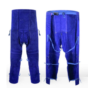 Premium Quality Heavy-Duty Cowhide <b>Split</b> Leather Welding <b>Trouser</b> Industrial Protective Safety Clothing Welders Spark Resistant - Product Image 6