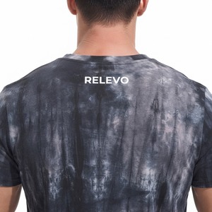 Men's <b>Tie</b>-Dye Short Sleeve O-Neck Casual T-Shirt Regular Fit <b>Knitted</b> Patterned Design - Product Image 6