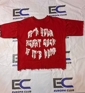 เสื้อยืดคอตตอน 100% สตรีทแวร์ ปักลายแบบดิสเทรส แห้งเร็ว น้ำหนักมาก สกรีนโลโก้ตามสั่ง - Product Image 2