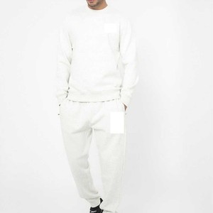 Conjunto Deportivo Blanco para Hombre, Sudadera y Pantalones Deportivos, Conjunto Casual de Dos Piezas, Transpirable, Estilo Urbano - Product Image 1