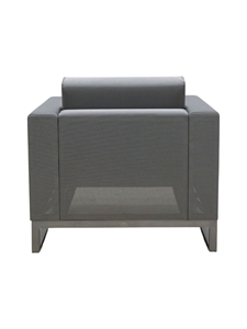 Sofá Individual Moderno con Brazos Cuadrados, Respaldo Ajustado, Tapizado en Tela, Relleno de Espuma, Patas de Metal, Reclinable, para Sala de Estar, Muebles para el Hogar - Product Image 6