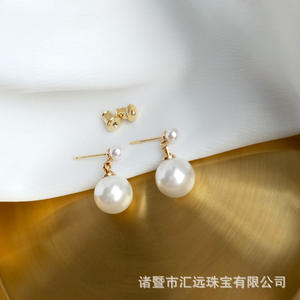 7-8mm Natural Freshwater Edison <b>Pearl</b> <b>Earrings</b> S925 Silver Fine Dangle Nearly Fashionable Design Versatile Paring Possibilities - Product Image 5