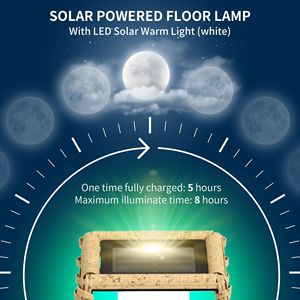 Lampada Solare a LED da Esterno con Accensione/Spegnimento Automatico, Lanterna da Giardino in Rattan con Corpo in ABS, Luce Decorativa per Vialetti e Sentieri - Grado di Protezione IP54 - Product Image 5