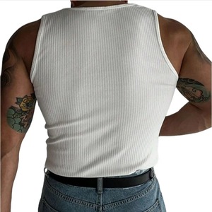 Camisetas Deportivas de Gimnasio sin Mangas para Hombre, Talla Grande, 100% Algodón, Cuello Redondo - Product Image 5