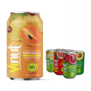 Sapodilla Juice Drink 330ml Vietnam Bebidas sin azúcar Precio de fábrica Etiqueta privada Opción de muestra gratis - Product Image 1