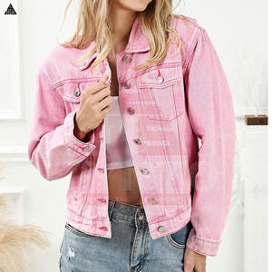 Fabricant de vestes en jean pour femmes en coton, personnalisées en usine, avec lavage pigmenté, OEM - Product Image 5