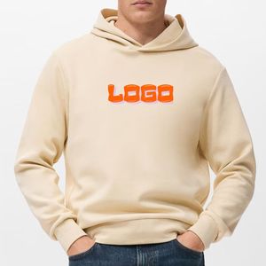 Custom 100% Cotton Unisex Oversized Terry Heavyweight Streetwear <b>Hoodie</b> with 3D Puff Embroidery Custom Logo OEM/ODM Service - Product Image 1