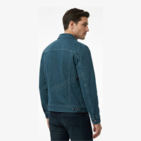 Veste en jean pour homme, modèle streetwear vierge, en denim coquille de coton délavé à l'acide, nouvelle qualité, personnalisable, collection hiver 2026, promotion