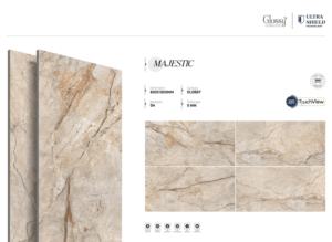 กระเบื้องพอร์ซเลนรอยัลไฮกลอสขนาด 800x1600 1200x1800 750x1500 มม. ออกแบบมาเพื่อการใช้งานในที่อยู่อาศัยและพื้นที่เชิงพาณิชย์ที่ทันสมัยและขนาดใหญ่ - Product Image 5