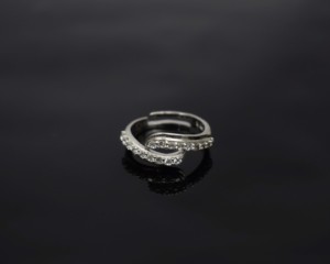 White Gold Diamond Engagement <b>Ring</b> Pave Setting Minimalist Style Women's Band Round Brilliant Cut - Product Image 3