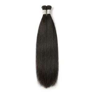 Extensiones de Cabello Humano Natural Negro Largo, Base de Seda Transparente HD, Cabello Virgen 100% Sin Procesar, Tamaño Personalizable - Product Image 5