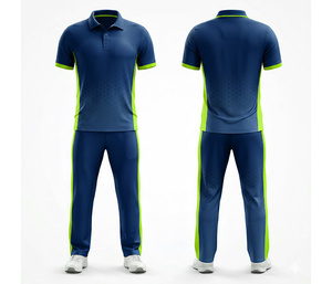 Durable and Comfortable <b>Cricket</b> Uniform Set Full Sublimation Printing | Men Women Youth <b>Cricket</b> Wears Polo Shirt and Trouser - Product Image 4