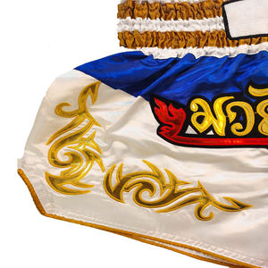 Pantalones Cortos Tradicionales de Muay Thai, Fabricación Personalizada, Pantalones Tailandeses de Satén, Marca Privada, Venta al Por Mayor - Product Image 6