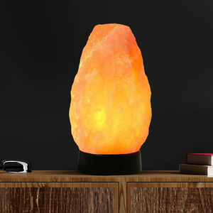 Lámpara de Sal del Himalaya Natural de la Mejor Calidad, Forma de Roca Natural, Iluminación Cálida Ambiental, Decoración para el Hogar, Inspirada en Feng Shui, Lámpara de Mesa - Product Image 3