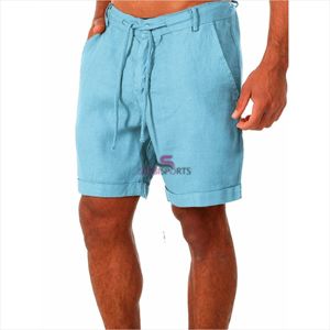 Pantalones Cortos Cargo Casuales para Hombre, Corte Ajustado, Deportivos, de Playa, 100% Algodón, Antiarrugas, Transpirables, Modernos, con Cordón Ajustable, de Fábrica - Product Image 2