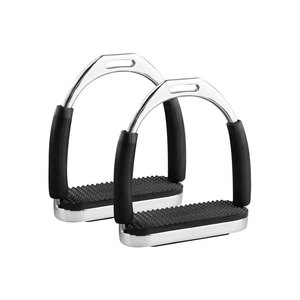 Estribos de Acero Inoxidable con Almohadilla de Cuero y Suela de Goma MUSANJAF PAK INDUSTRY Modelo MPI-HS-730 para Equitación - Product Image 2