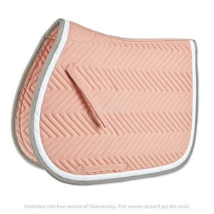 Tapis de selle en coton pour chevaux avec rembourrage en mousse pour l'entraînement au saut, doublure en polaire polyester, design en maille respirant - Product Image 6