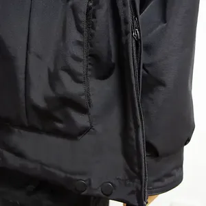 Chaqueta de Seguridad de Invierno con Capucha de Lona de Alta Calidad Personalizada, con Logotipo Frontal Reflectante, Chaqueta de Trabajo de Construcción, Chaqueta Bomber - Product Image 4