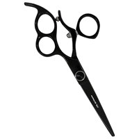 Ciseaux de coiffure professionnels à 3 anneaux rotatifs pour barbier, 5,5 pouces, en acier inoxydable de haute qualité, confortables et adaptés
