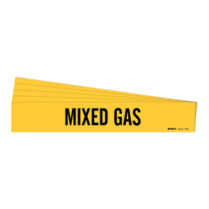 Marqueur de tuyau flexible pour gaz mixtes, adhésif ou serre-tuyau résistant à la chaleur pour la tuyauterie industrielle et de laboratoire - Product Image 2