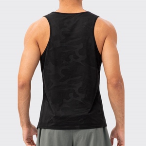 Camiseta sin Mangas Gris para Hombre, Cuello Redondo, Tejido de Punto, Secado Rápido, Estilo Deportivo, Color Sólido, 100% Poliéster - Product Image 6