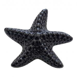 Black Star Shape Cabinet Knob Metal Pull Handle for Kitchen <b>Drawer</b> Decor Rustic Style Unique Knobs For Furniture Home Decor - Product Image 4
