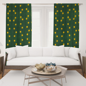 Rideau en coton teint à la main avec imprimé Tie-Dye, décoration de fenêtre pour appartement, villa, chambre d'hôtes, vente en gros Inde - Product Image 1