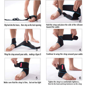 Premium Neoprene <b>Ankle</b> <b>Support</b> Sleeve for Gym Workout with Comprehensive Protection Adjustable Fit and Secure Lace-Up Closure - Product Image 5