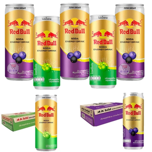 Boisson Énergisante RedBull Saveur Myrtille-Cyronne 250ml Formule Thaïlandaise pour l'Exportation en Gros - Product Image 3