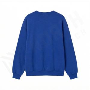 Pulls en molleton de coton lourd de haute qualité 2025, logo personnalisé, uni, teint, anti-froissement, pour hommes, hiver, OEM - Product Image 3