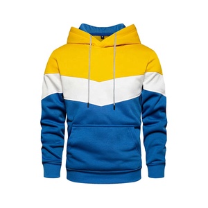 Venta al por mayor Premium Unisex Hombres Heavyweight Hoodie 100% Algodón Fleece Custom Pullover Streetwear Solid Knitted Logo Hooded Collar - Product Image 1